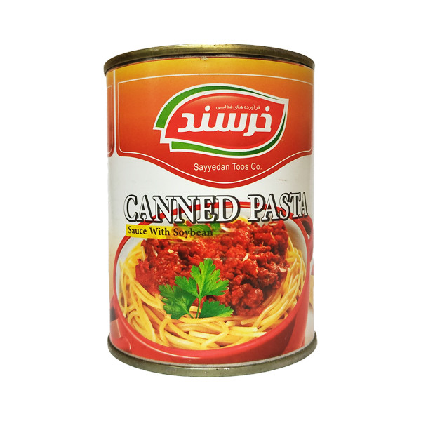 کنسرو سس ماکارونی با سویا خرسند - 370 گرم