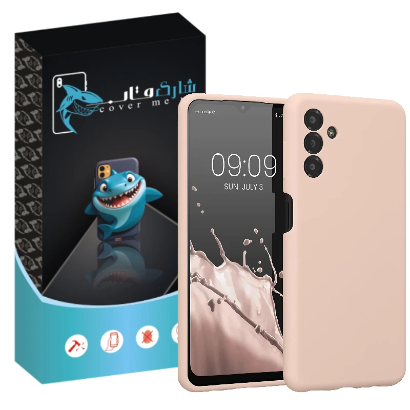 کاور شارک قاب مدل سیلیکونی مناسب برای گوشی موبایل سامسونگ Galaxy M52