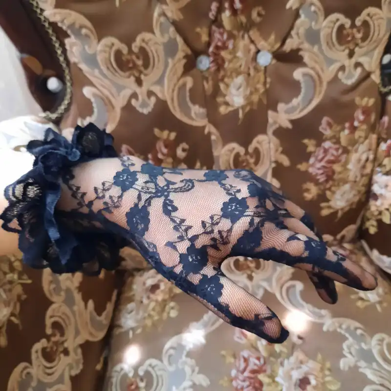 دستکش زنانه مدل گل دار کد MAN_113