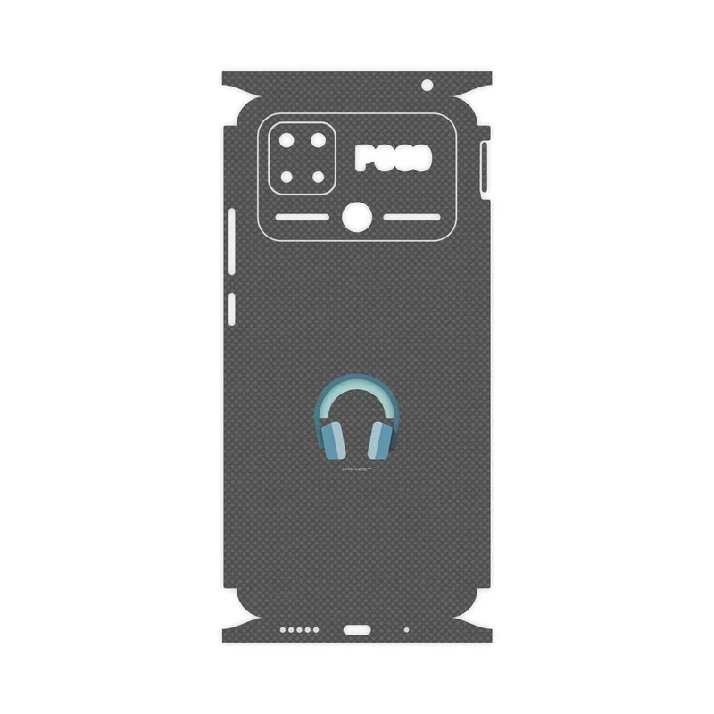 برچسب پوششی ماهوت مدل Minimal Headphone Icon-FullSkin مناسب برای گوشی موبایل شیائومی Poco C40