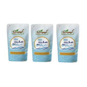 نمک تسویه شده ید دار دریایی کیمیا - 1000 گرم بسته 3 عددی