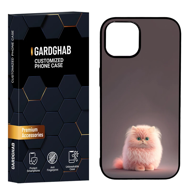 کاور گارد قاب مدل دور ژله ای پشت گلس فانتزی مناسب برای گوشی موبایل اپل iPhone 15 