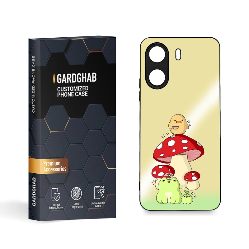 کاور گارد قاب مدل دورژله ای فانتزی مناسب برای گوشی موبایل شیائومی Poco C65 / Redmi 13c