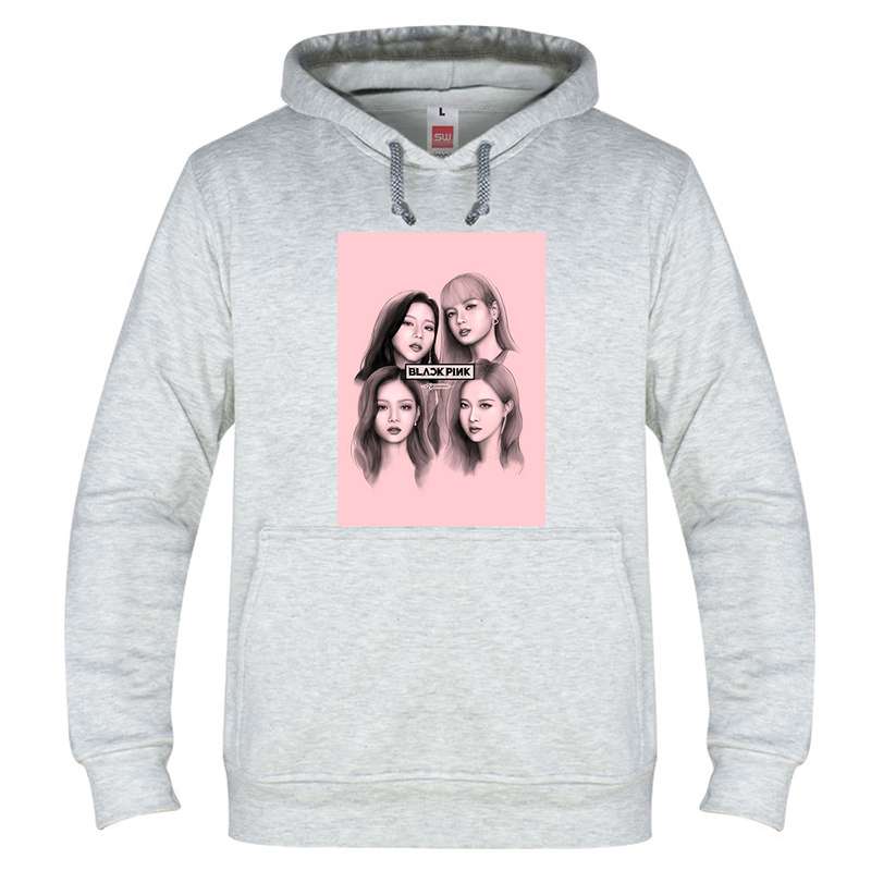 هودی زنانه طرح بلک پینک کد 180