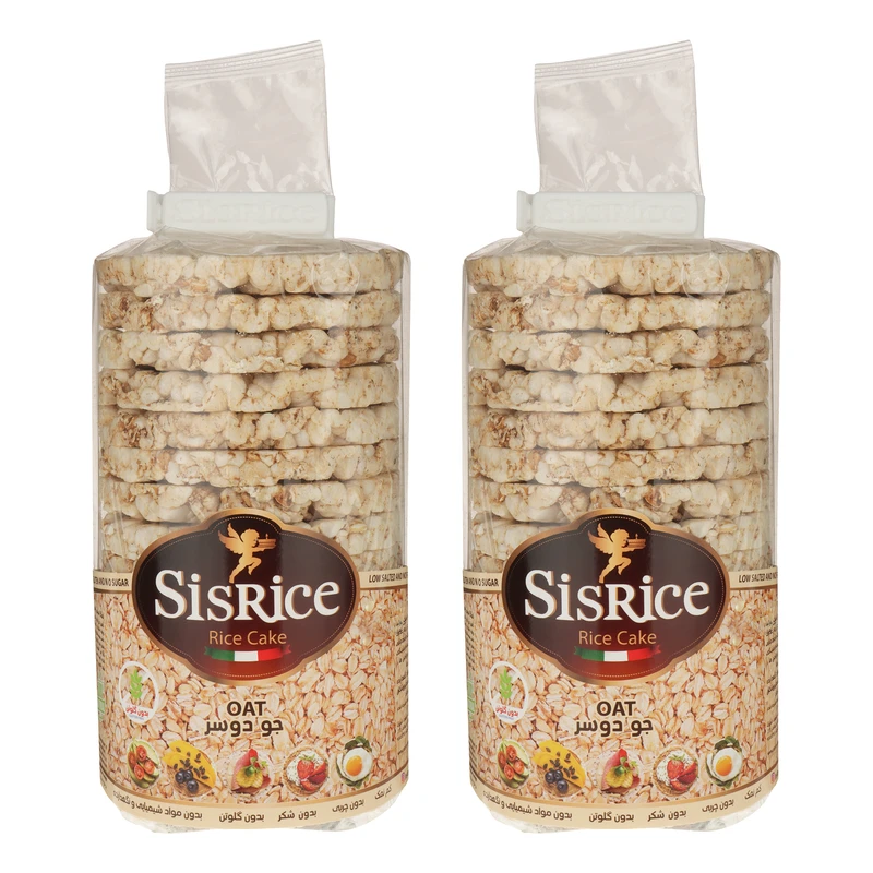 رایس کیک جو دو سر بدون گلوتن سیس رایس - 120 گرم بسته 2 عددی