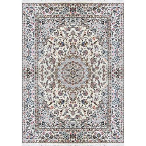 فرش دستبافت 9 متری مدل لچک ترنج نایین 9لا کد 619