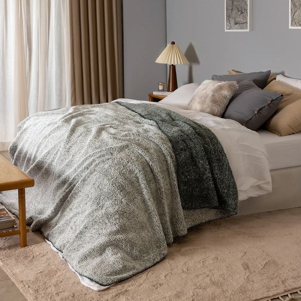 پتو مادام کوکو مدل Nord Khaki سایز 220×200 سانتی متر