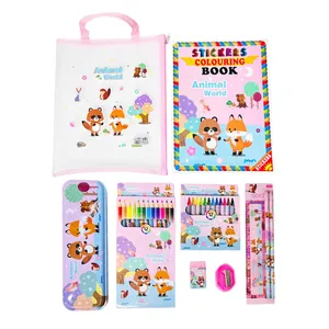 بسته رنگ‌آمیزی مدل آموزش زبان حیوانات جنگل مجموعه 10 عددی