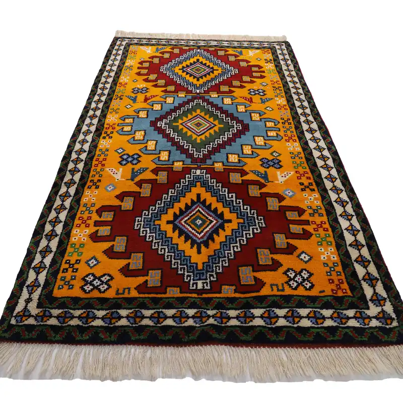 فرش دستبافت دو متری طرح خراسان کد 4020522