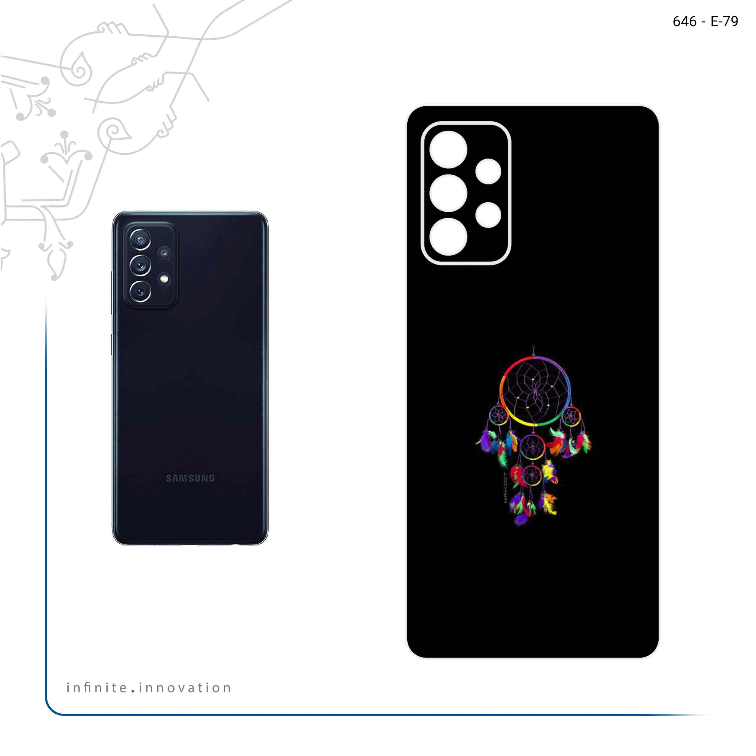 برچسب پوششی ماهوت مدل Dream Catchers مناسب برای گوشی موبایل سامسونگ Galaxy A72