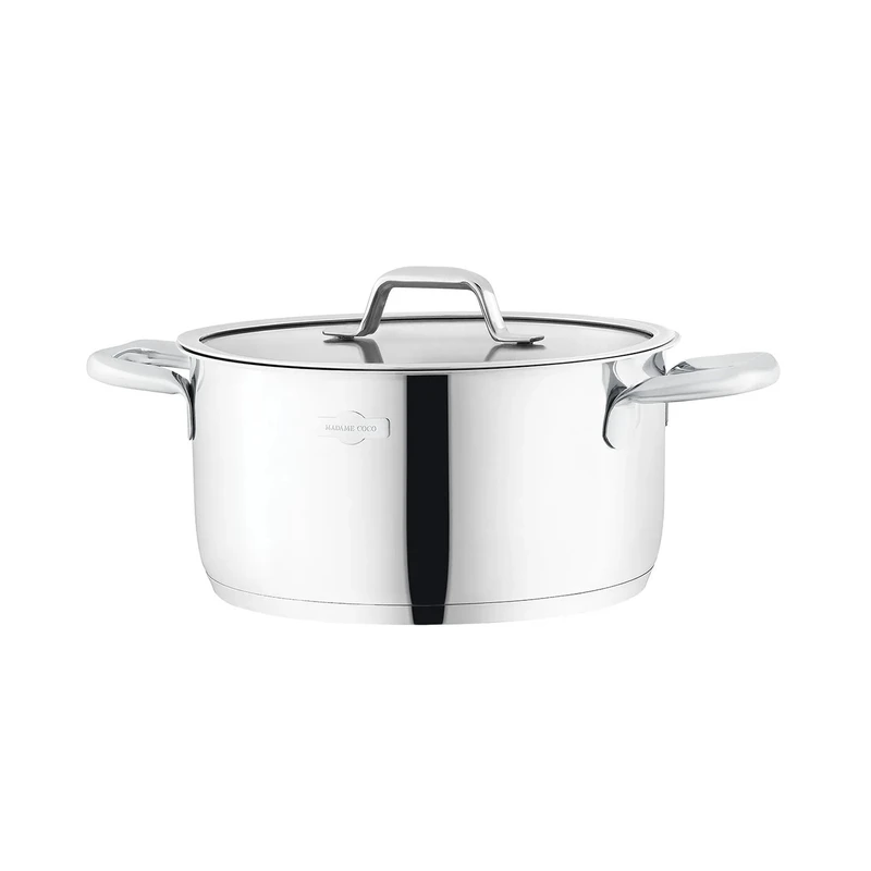 قابلمه استیل مادام کوکو مدل Nova Derin Tencere  سایز 22