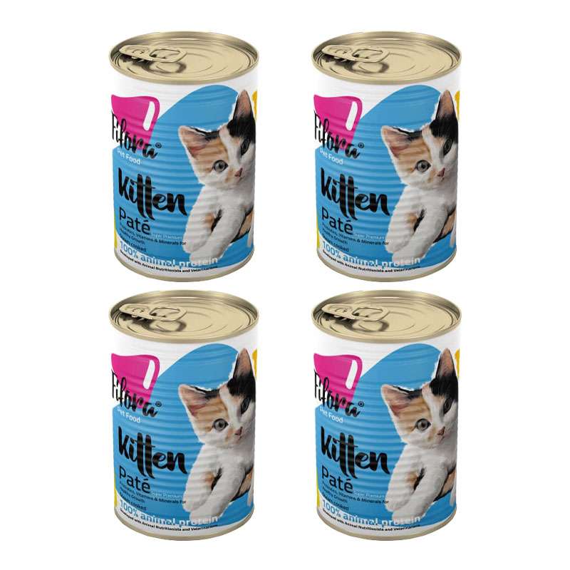 غذای کنسرو بچه گربه فیفورا مدل Super Premium وزن 400 گرم بسته 4 عددی