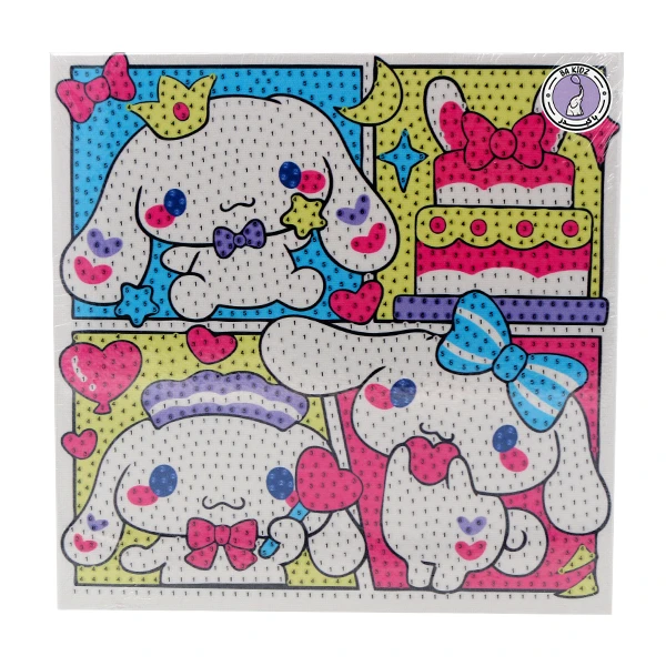 بازی آموزشی باکیدز مدل بوم نقاشی الماسی سینما و کیک خرگوشی 