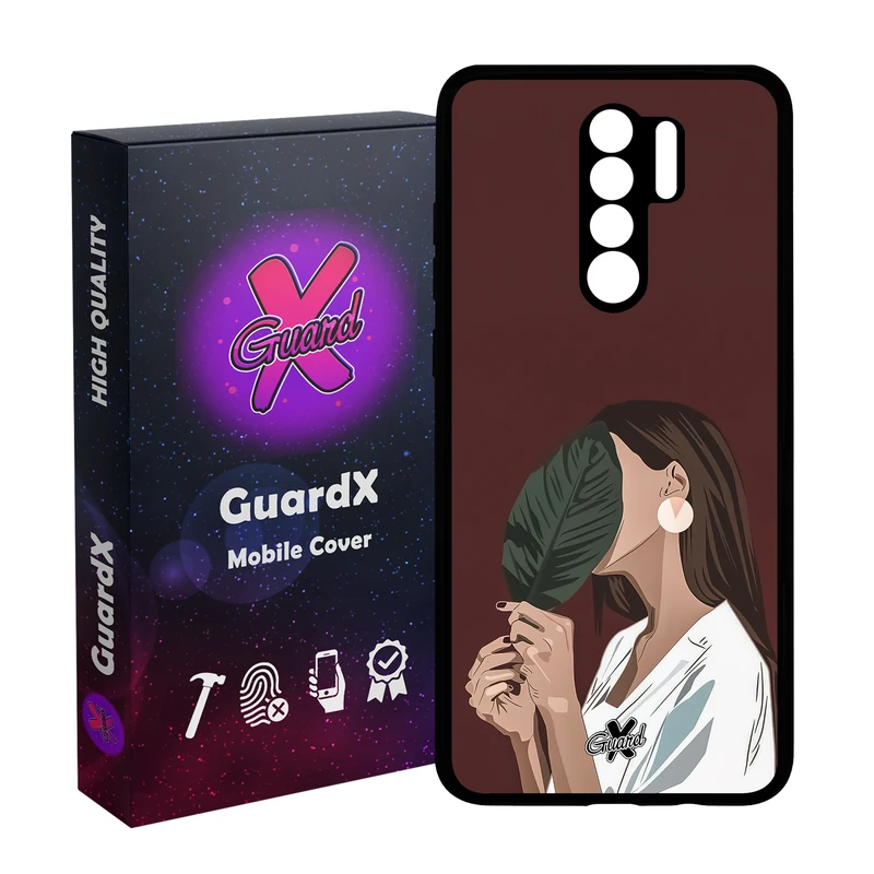 کاور گارد ایکس طرح دختر مدل Glass10476 مناسب برای گوشی موبایل شیائومی Redmi 9/Redmi 9 Prime/Poco M2
