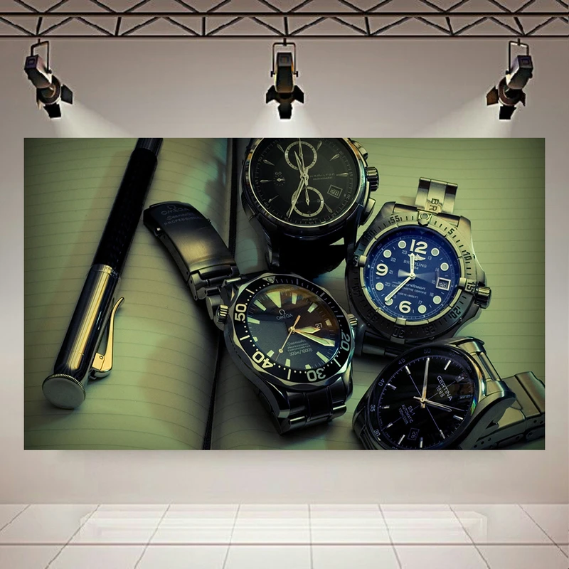 پوستر پارچه ای طرح ساعت مچی ها کد AR20280