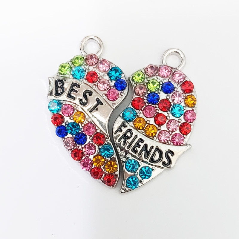 آویز گردنبند زنانه مدل  Best Friends دو تکه کد 21 مجموعه 2 عددی