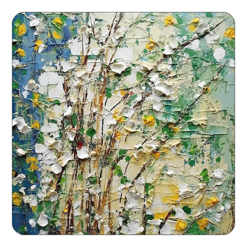 مگنت کاکتی طرح نقاشی رنگ روغن مدل mp70721