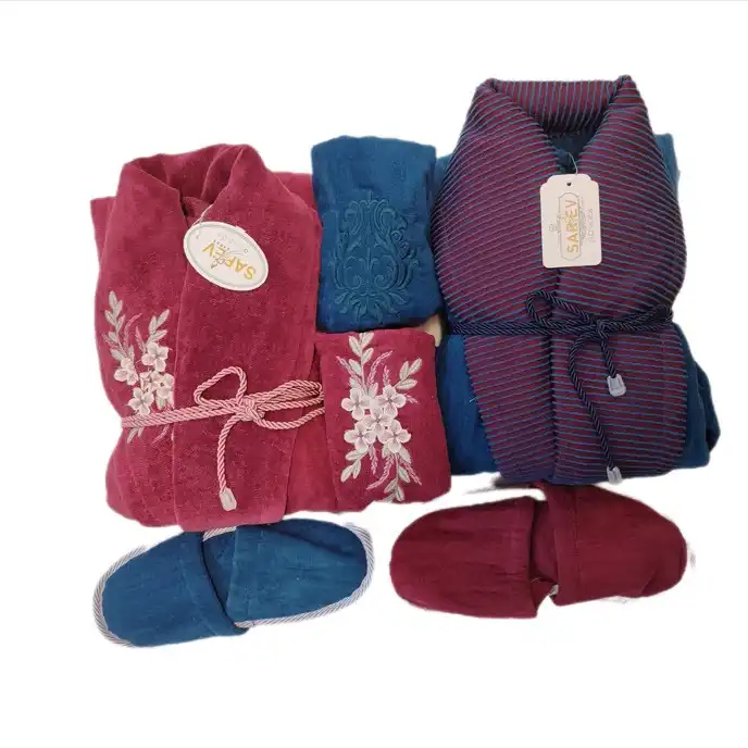 سرویس حوله پالتویی 6 تکه سارو مدل 125Diana01