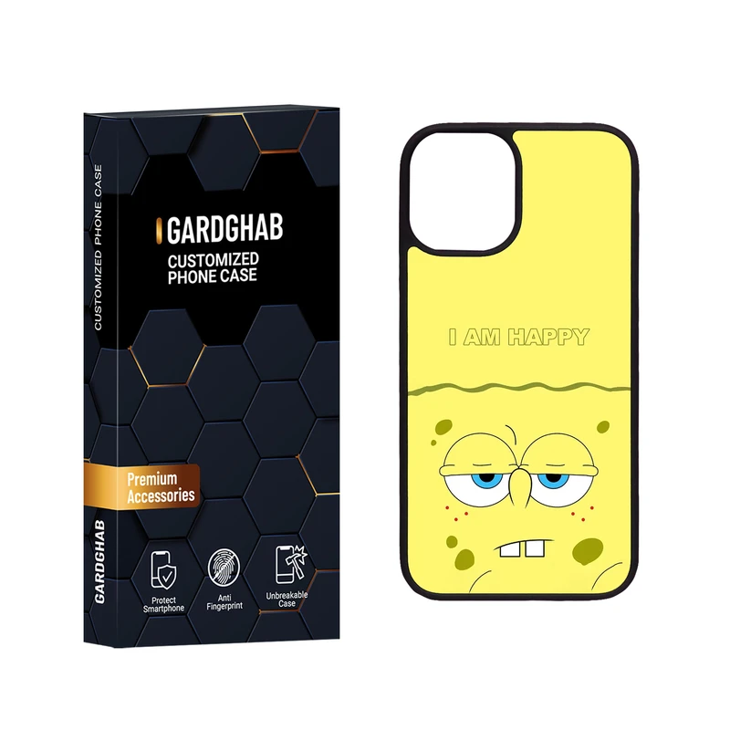 کاور گارد قاب مدل دور ژله ای پشت گلس فانتزی مناسب برای گوشی موبایل اپل iPhone 12 Mini