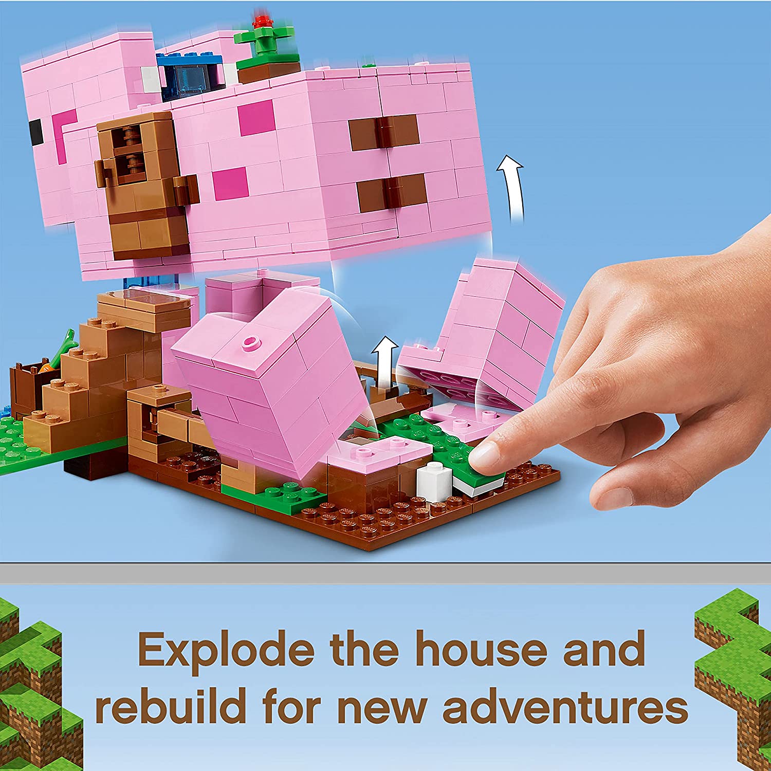 لگو سری minecraft مدل خانه حیوانی 8