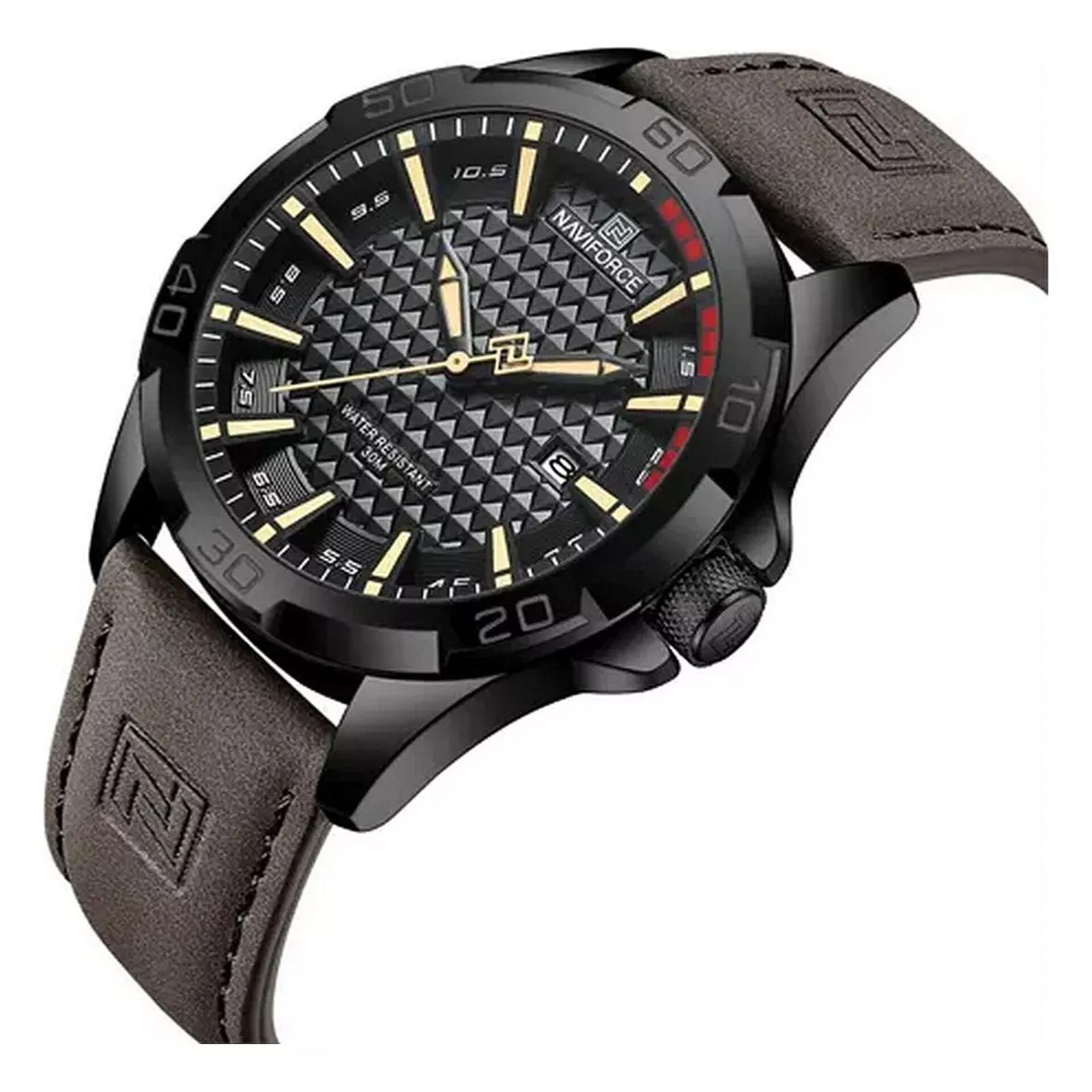 ساعت مچی عقربه‌ای مردانه نیوی فورس مدل تقویمدار بند جیر  -  - 2