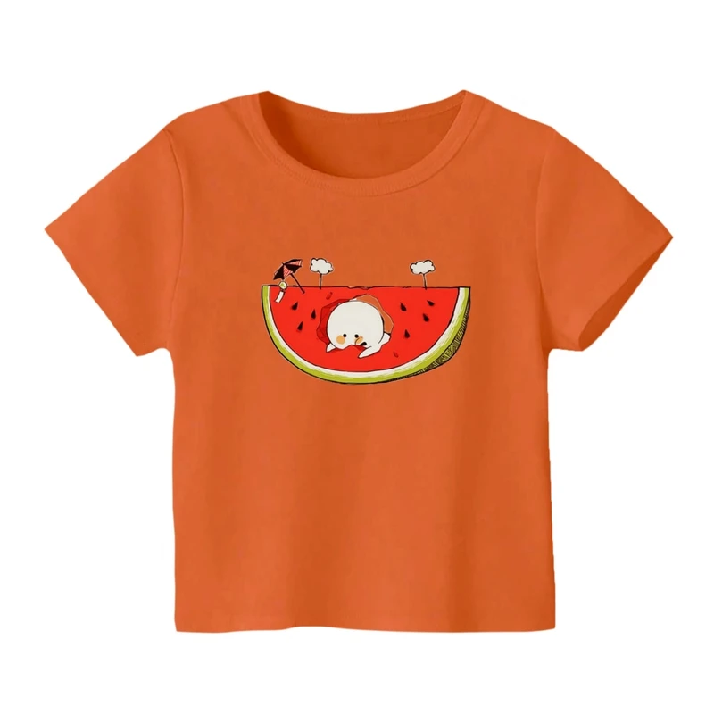 تی شرت آستین کوتاه بچگانه مدل هندوانه یلدایی کد 75