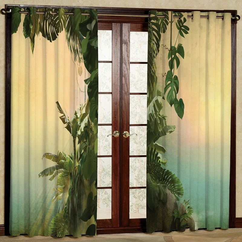 پرده مدل درخت مخمل پانچی کد 2236 سایز 200x140 سانتی متر