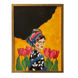 تابلو نقاشی طرح دختر کد FD-4457