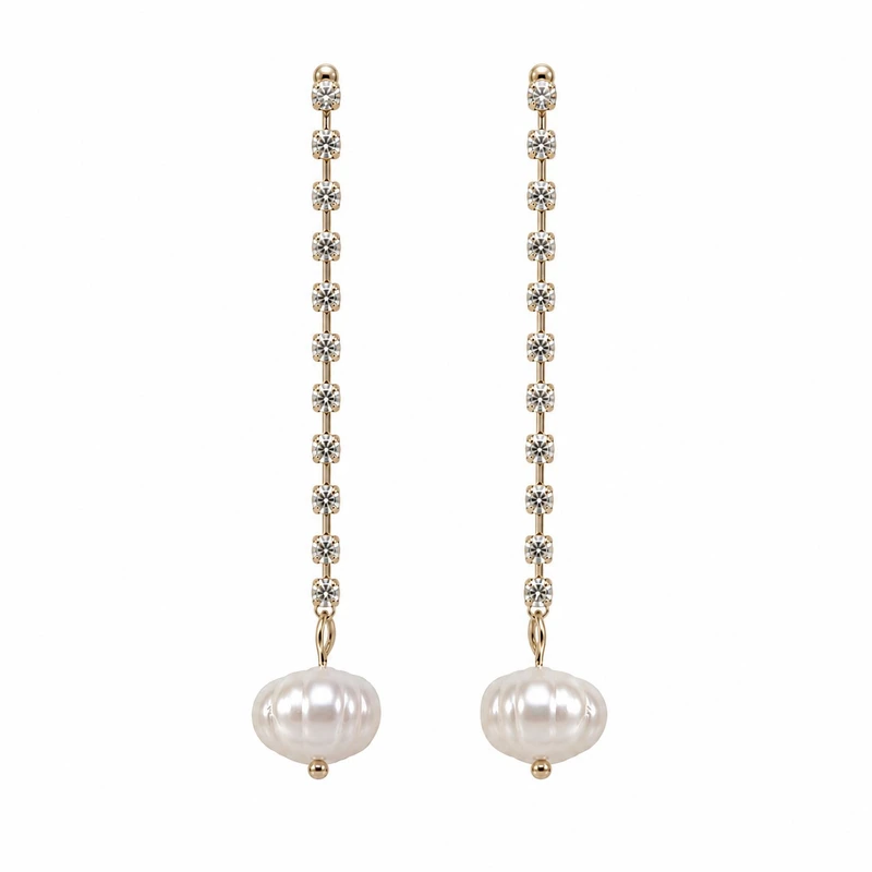 گوشواره آویز زنانه مدل Pearl Cascade