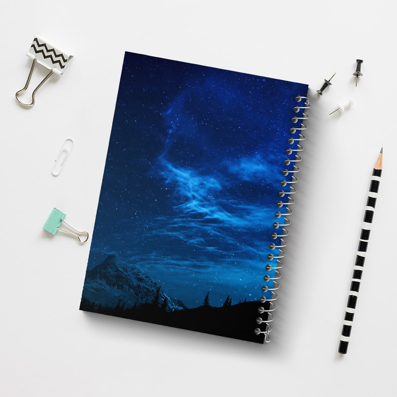 دفتر مشق 100 برگ خندالو طرح کهکشان کد F77