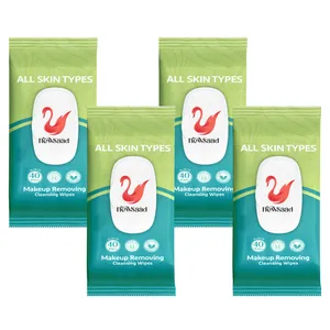 دستمال پاک کننده آرایش نیوساد مدل All Skin4 چهار بسته 40 عددی