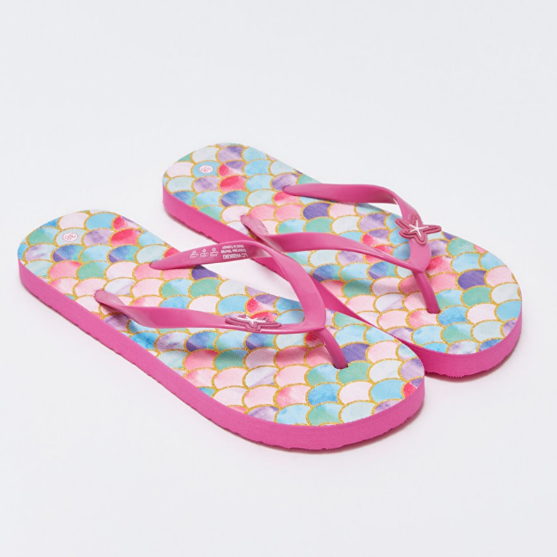 دمپایی لاانگشتی زنانه ال سی وایکیکی مدل ستاره ای استپ دار