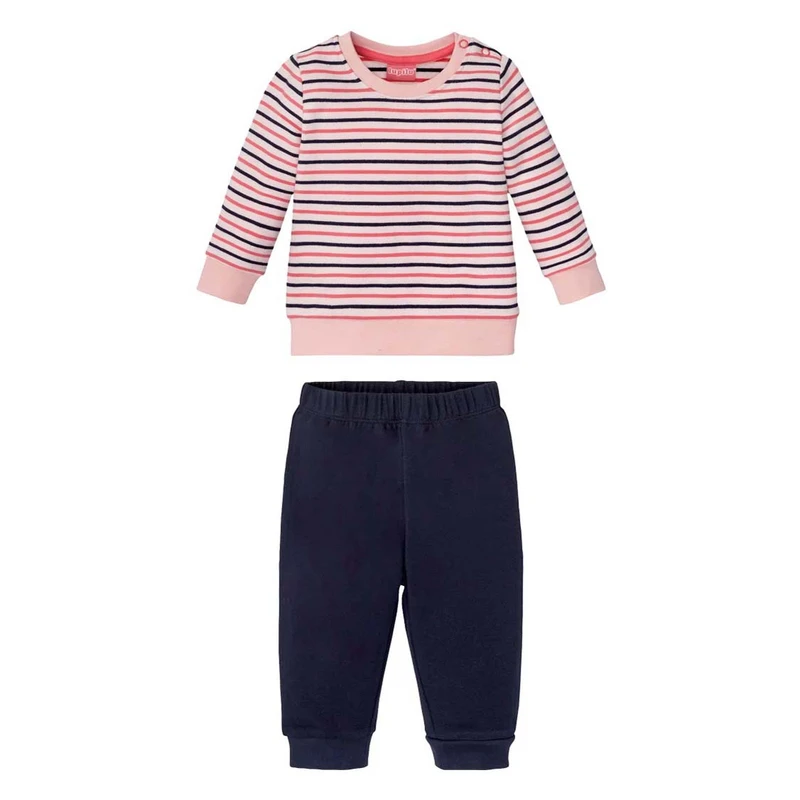 ست سویشرت و شلوار دخترانه لوپیلو مدل راه راه 2023