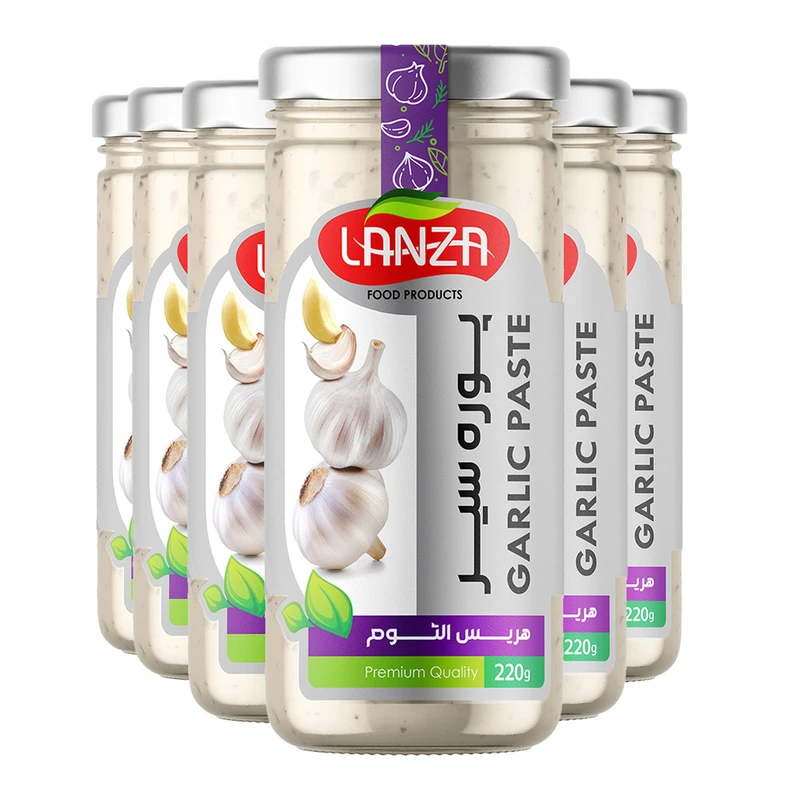 پوره سیر لانزا – 220 گرم بسته 6 عددی