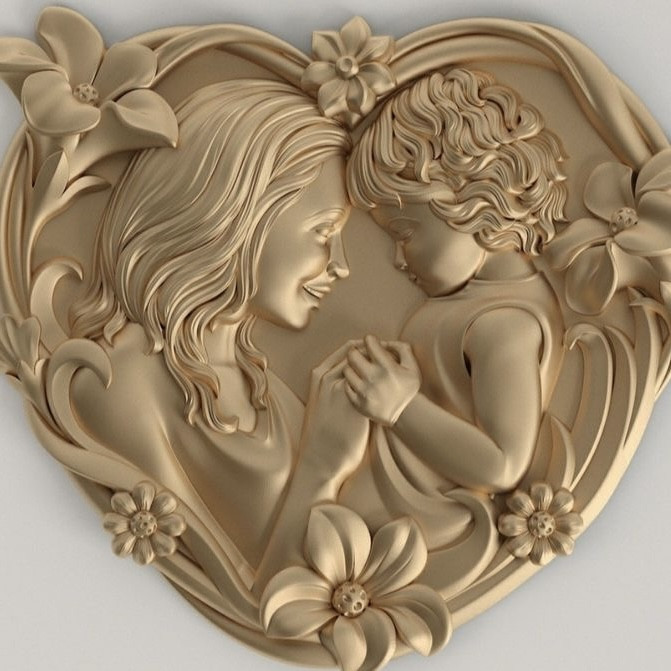 قالب شمع مدل قلب مادر