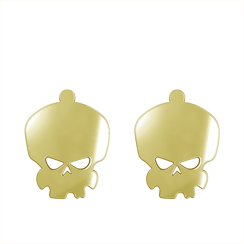 گوشواره طلا 18 عیار زنانه مدوپد مدل جمجمه کد GA1-15670