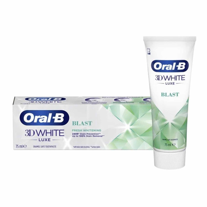خمیر دندان اورال-بی مدل 3D White Luxe Blast حجم 75 میلی لیتر خمیر دندان اورال-بی مدل 3D White Luxe Blast حجم 75 میلی لیتر