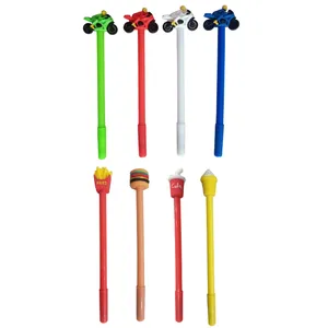 مداد بینهایت با درجه سختی 2H طرح موتورسوار و فست فود مجموعه 8 عددی