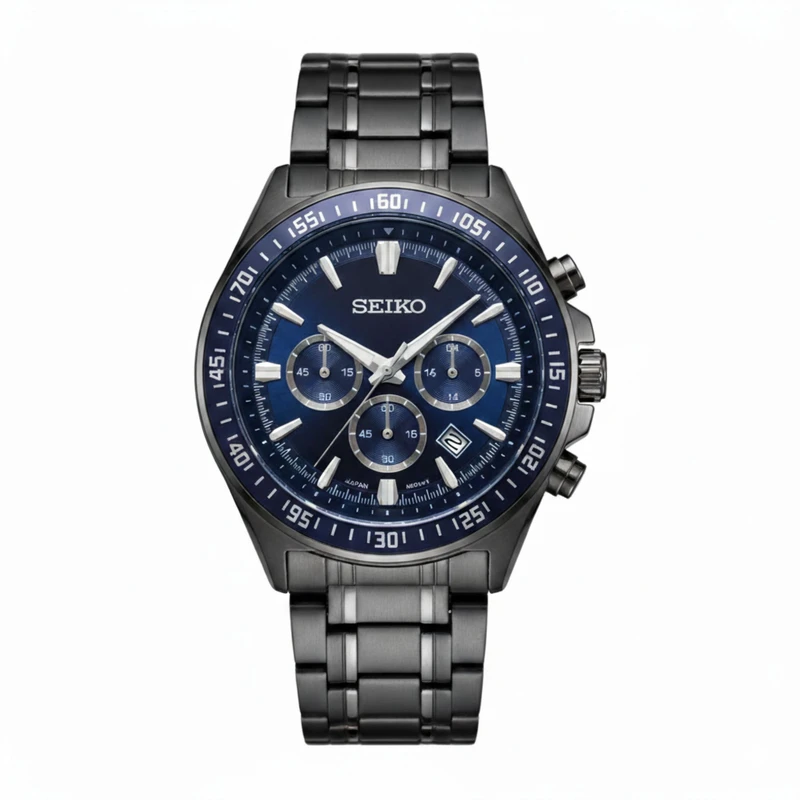 ساعت مچی عقربه‌ای کوارتز مردانه سیکو مدل کرنوگراف کد nls-1003