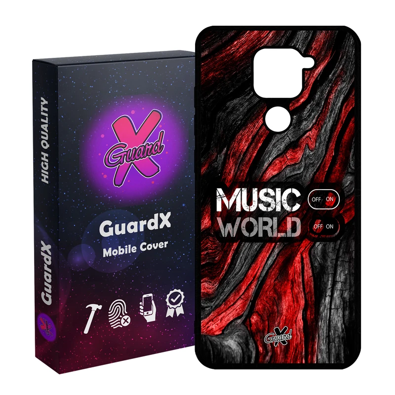 کاور گارد ایکس طرح Music مدل Glass10160 مناسب برای گوشی موبایل شیائومی Redmi Note 9