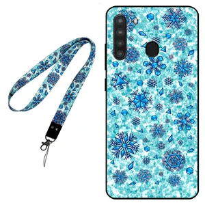 Megafone Snow Flake 0014 Cover For Samsung Galaxy A21 Mobile Neckband 