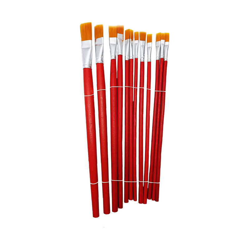 قلم مو نقاشی مدل P1 مجموعه 12 عددی قلم مو نقاشی مدل P1 مجموعه 12 عددی