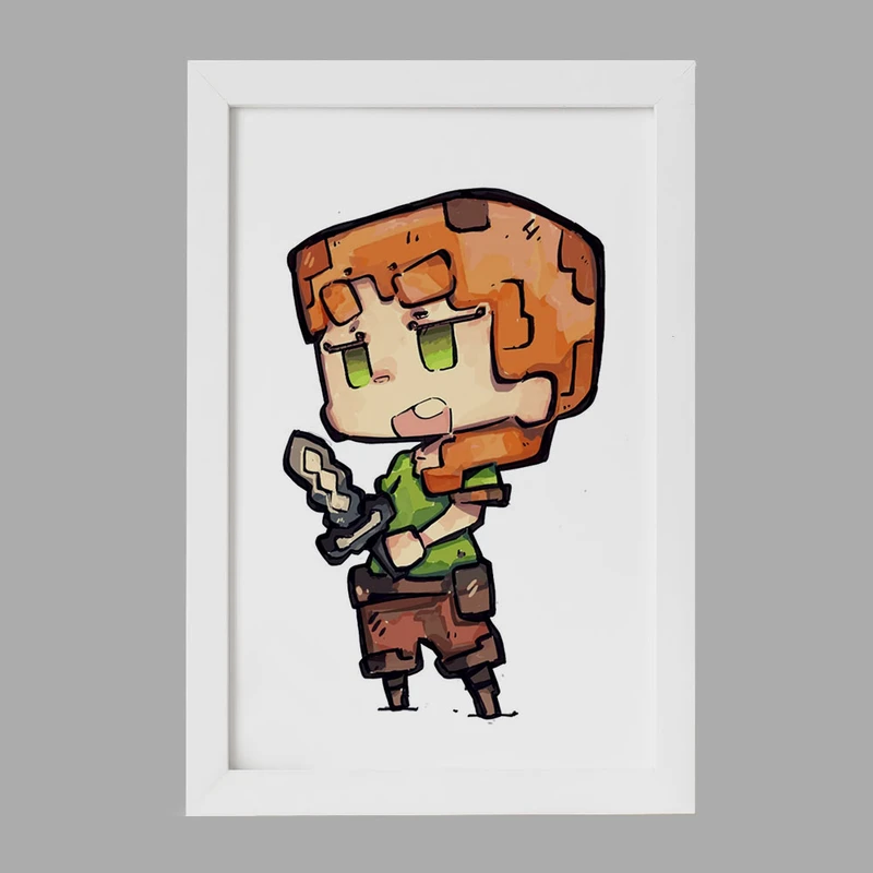 تابلو خندالو مدل بازی ماینکرافت کد 23233