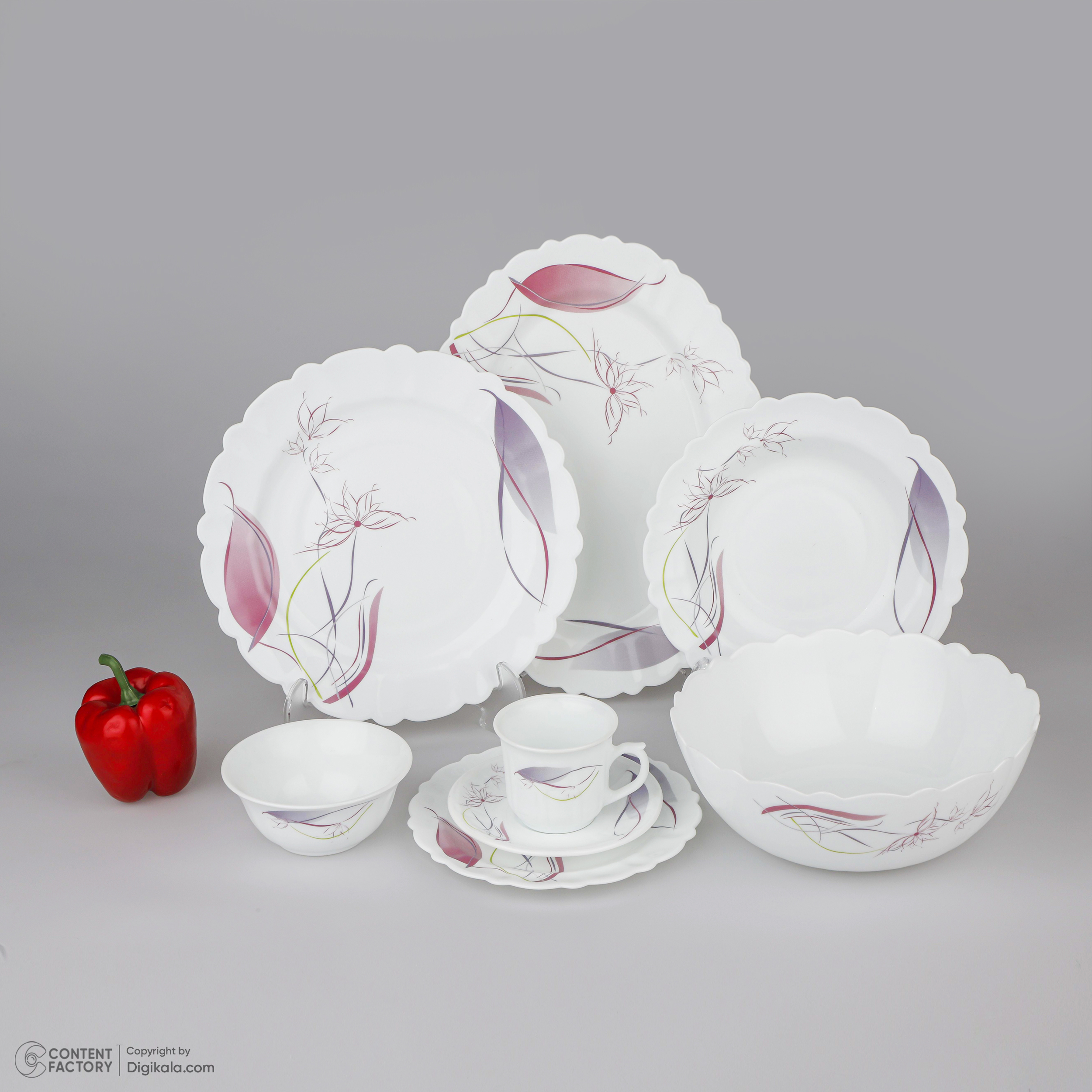 سرويس 38 پارچه شانی طرح دایره مدل مرلين استر اپال  ورژن1