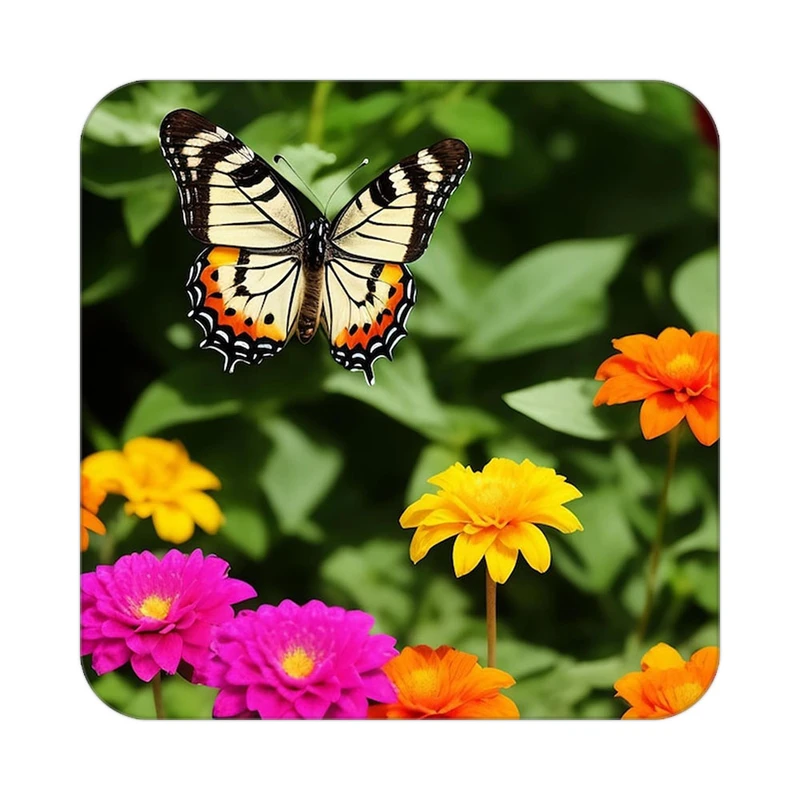 زیر لیوانی کاکتی طرح گل مدل mp17723