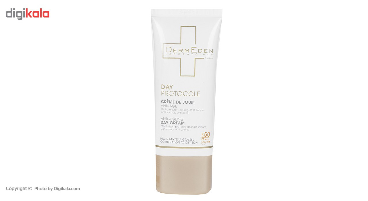 کرم ضد آفتاب و ضد چروک درمدن سری Day Protocole Spf50 حجم 50 میلی لیتر