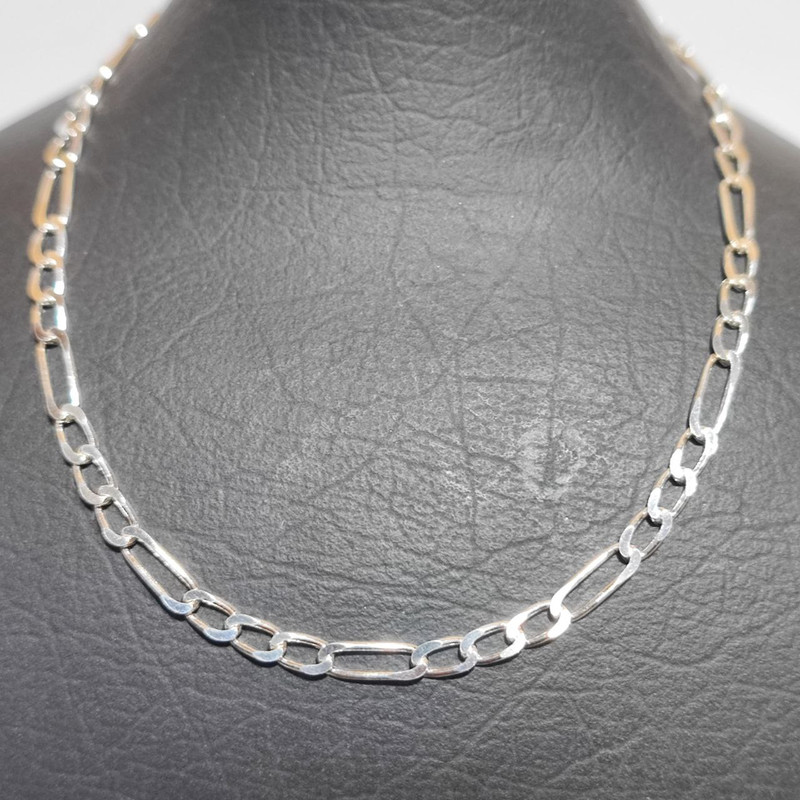 زنجیر نقره مردانه نقره جات لطفی مدل فیگارو کد ZNT014 زنجیر نقره مردانه نقره جات لطفی مدل فیگارو کد ZNT014