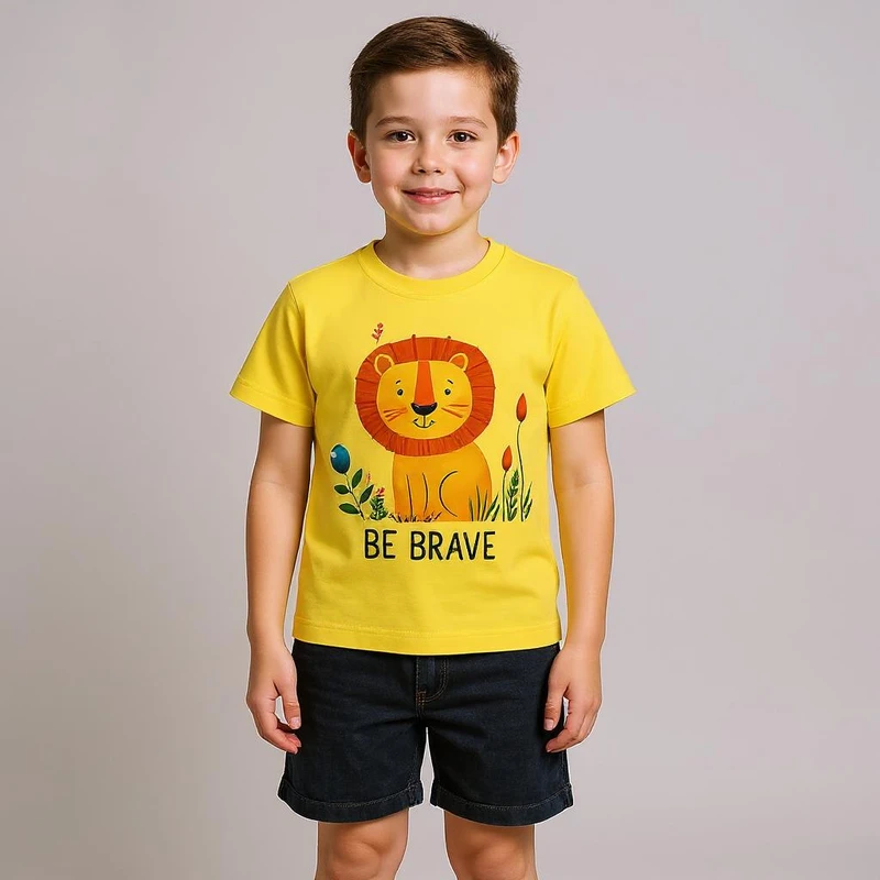 تی‌شرت آستین کوتاه پسرانه مدل ۱۳۶۷۴۳