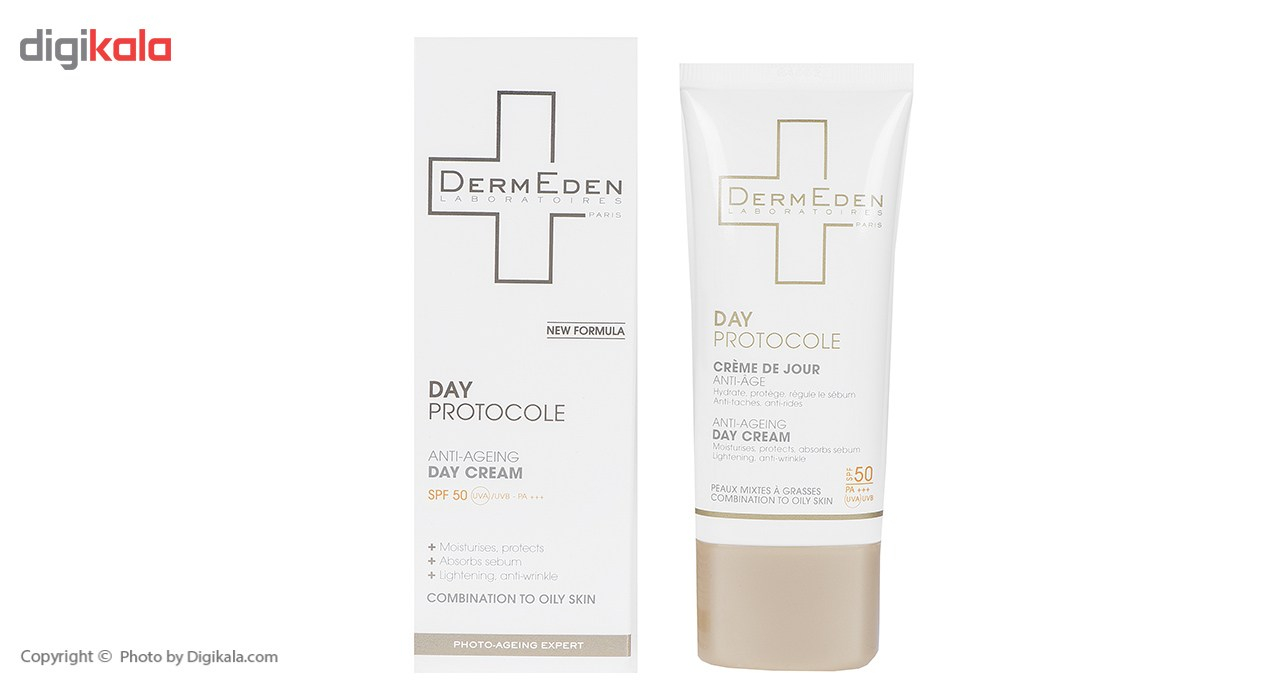 کرم ضد آفتاب و ضد چروک درمدن سری Day Protocole Spf50 حجم 50 میلی لیتر