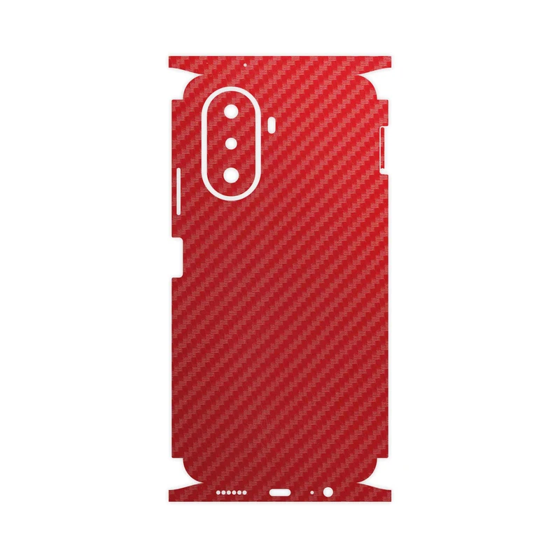 برچسب پوششی ماهوت مدل Red-Fiber-FullSkin مناسب برای گوشی موبایل هوآوی Nova Y70 Plus